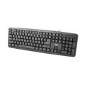 Teclado Titanum TKR101 Preto Monocromática Inglês Russo Qwerty