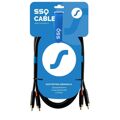 Cabo 2 X Rca Sound Station Quality (ssq) SS-1431 Preto 1 M