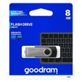 Memória USB Goodram UTS2 USB 2.0 Preto Preto/prateado Prateado 8 GB