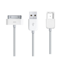 Cabo Ipod a USB 2.0+Firewire, Ipod-usb A/M+1394A 6/M, 0.8 M