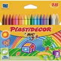 Lápis de Cera  Plastidecor 18 Cores