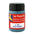 Tinta Pástica e Vinílica Líquida La Pajarita 35ML Azul Metalizado 6 Un.