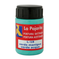 Tinta Pástica e Vinílica Líquida La Pajarita 35ML Verde Manig 6 Un.