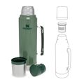 Termo Stanley 10-08266-001 Verde Aço Inoxidável 1 L