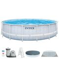 Piscina Desmontável Intex Chevron Prism Redonda 427 X 107 cm