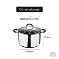 Panela de Cozedura Lenta Masterpro bgmp-1506 ø 28 cm (9,5 L)