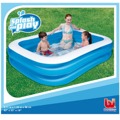 Piscina Retangular 211x132x46 cm Azul