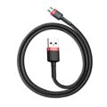 Cabo USB para Micro USB Baseus Cafule Preto Vermelho 2 M