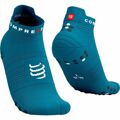 Meias Curtas de Desporto v4.0 Compressport Pro Racing Azul 39-41