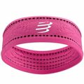 Fita Desportiva para a Cabeça Compressport Thin On/off Rosa Choque