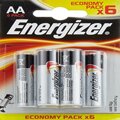 Pilhas Alcalinas Energizer E300132800 AA LR6 (6 Uds)