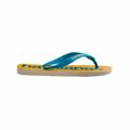 Chinelos para Mulher Havaianas Top Logomania Azul Amarelo 43-44