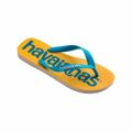 Chinelos para Mulher Havaianas Top Logomania Azul Amarelo 43-44