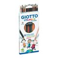Lápis de Cores Giotto Stilnovo Skin Tones Multicolor (10 Unidades)