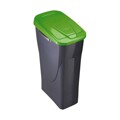 Papeleira Preto/verde Polipropileno (15 L)