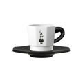 Conjunto de Chávenas de Café Bialetti Branco Preto (4 Unidades)