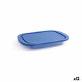 Lancheira Borgonovo Igloo Azul Retangular 800 Ml 26 X 18,5 X 3,4 cm (12 Unidades) (26 X 18,5 X 3,4 cm)