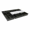 Organizador de Talheres Tontarelli Bella Preto 10 Peças 70 X 49,2 X 6,7 cm (4 Unidades)