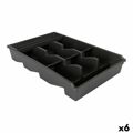 Organizador de Talheres Tontarelli Bella Plus Preto 43,6 X 28,7 X 7,13 cm (6 Unidades)