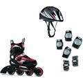 Patins em Linha Fila J-one Conjunto Preto Meninos 32