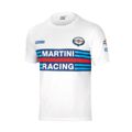 Camisola de Manga Curta Sparco Martini Racing Tamanho L Branco
