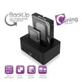 Dock Station Dual Ewent Dual 2.5"-3.5" USB 3.1 Abs Preto