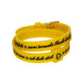 Bracelete Feminino Il Mezzometro I Love You Gold - Bracciale In Silicone/silicone Bracelet