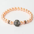 Bracelete Feminino Lancaster JLA-BR-OWL-3-PE Laranja Verde Prata Esterlina 16 mm