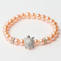 Bracelete Feminino Lancaster JLA-BR-TURTLE-1-PE Prateado Laranja Prata Esterlina 16 mm