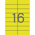 Adesivos/etiquetas Apli 105 X 37 mm Amarelo A4 20 Folhas