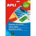 Etiquetas para Impressora Apli Vermelho 20 Folhas 210 X 297 mm