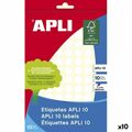 Self Adhesive Labels Apli Branco ø 1 cm 10 Folhas (10 Unidades)