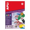 Adesivos/etiquetas Apli Cd/dvd Branco 25 Folhas