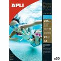 Papel Fotográfico Brilhante Apli Photobright Inkjet A4 20 Folhas