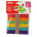 Material para Trabalhos Manuais Apli Pau de Gelado Madeira Multicolor (5 Unidades)