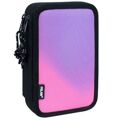 Estojo Duplo Milan Sunset Preto Cor de Rosa 34 Peças