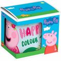 Caneca Peppa Pig Having Fun Cerâmica Rosa Claro (350 Ml)