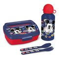 Conjunto de Louça Infantil Mickey Mouse Happy Smiles 21 X 18 X 7 cm Vermelho Azul