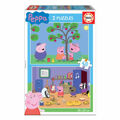 Set de 2 Puzzles Peppa Pig 48 Peças 28 X 20 cm