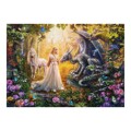 Puzzle Dragón Princesa Unicornio Educa 17696 1500 Peças 85 X 60 cm