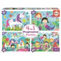 Set de 4 Puzzles Educa 18905 Fantasia