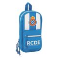 Mochila com Caixa de Lápis Rcd Espanyol Azul Branco (33 Peças)