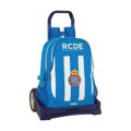 Mochila Escolar com Rodas Evolution Rcd Espanyol Azul Branco