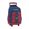 Mochila Escolar com Rodas Compact Levante U.d. Azul Vermelho Carmim