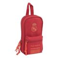 Mochila com Caixa de Lápis Real Madrid C.f. Vermelho (33 Peças)