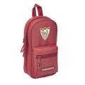 Mochila com Caixa de Lápis Sevilla Fútbol Club Vermelho (33 Peças)