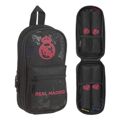 Mochila com Caixa de Lápis Real Madrid C.f. Preto