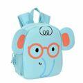 Mochila Infantil Safta Azul Elefante 20 X 9 X 25 cm