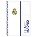 Caderno de Argolas Real Madrid C.f. Azul Branco A4