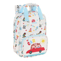 Mochila Escolar Safta My Car Branco Multicolor (20 X 28 X 8 cm)